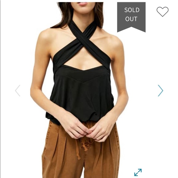 Free People Tops - Free People Cece Halter Tank Top in Milk Blossom